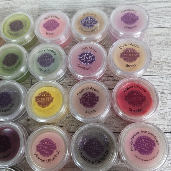 Lot 102pc Scentsy Wax Bar Melts Samples Testers Fall Winter Summer Mixed Scents